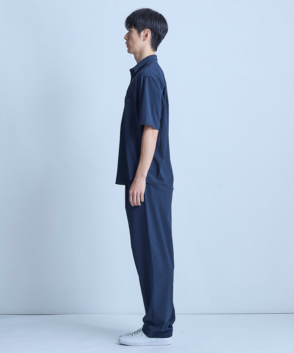 ドットメッシュレギュラーカラーシャツ〈ストレッチ・マシンウォッシャブル・軽量・接触冷感・通気性〉 詳細画像 9