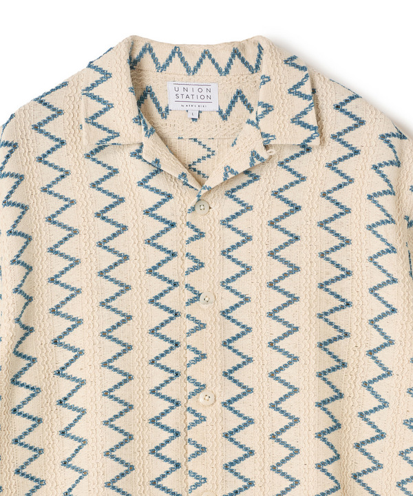 インドクロシェオープンカラーシャツ＜ハンドウォッシャブル・通気性＞ 詳細画像 13