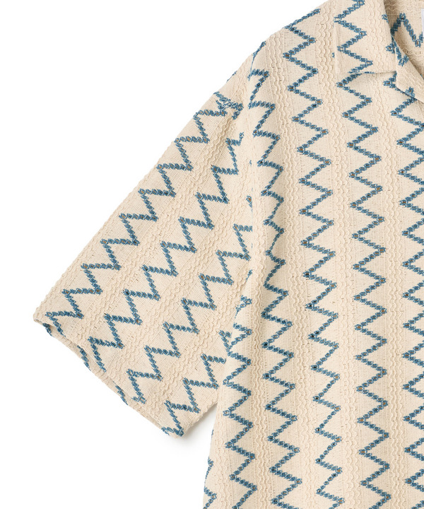 インドクロシェオープンカラーシャツ＜ハンドウォッシャブル・通気性＞ 詳細画像 14