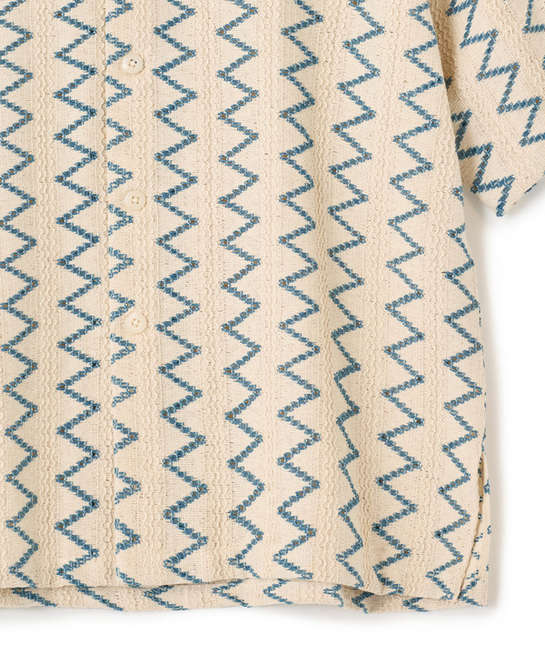 インドクロシェオープンカラーシャツ＜ハンドウォッシャブル・通気性＞ 詳細画像 15