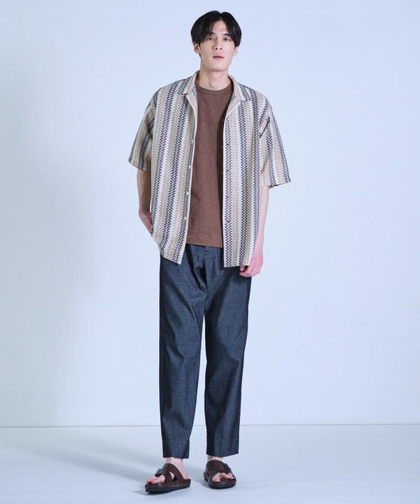 インドクロシェオープンカラーシャツ＜ハンドウォッシャブル・通気性＞ 詳細画像 6