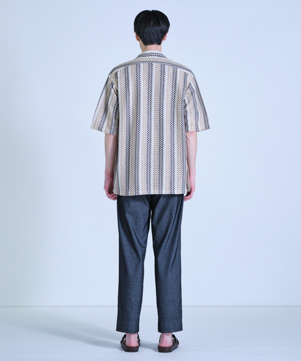 インドクロシェオープンカラーシャツ＜ハンドウォッシャブル・通気性＞ 詳細画像 8