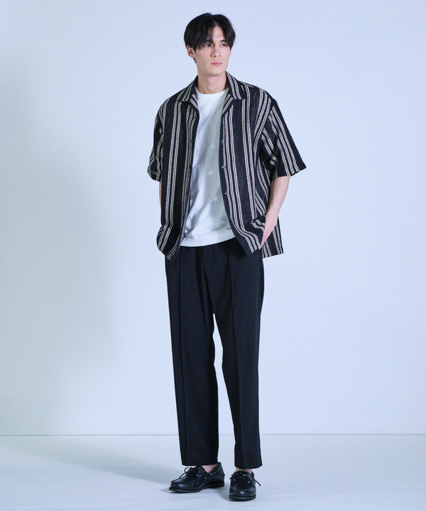 インドクロシェオープンカラーシャツ＜ハンドウォッシャブル・通気性＞ 詳細画像 9