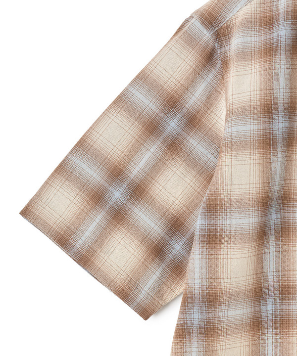 オンブレーチェックオープンカラー半袖シャツ＜ハンドウォッシャブル＞ 詳細画像 16