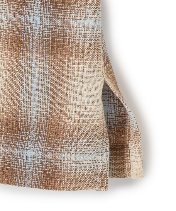 オンブレーチェックオープンカラー半袖シャツ＜ハンドウォッシャブル＞ 詳細画像 17