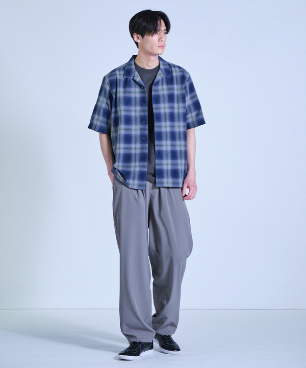 オンブレーチェックオープンカラー半袖シャツ＜ハンドウォッシャブル＞ 詳細画像 8