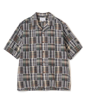 マドラスチェックダブルガーゼ半袖シャツ＜ハンドウォッシャブル・通気性＞