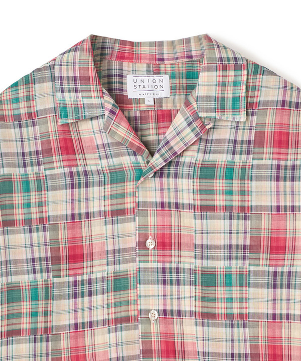 マドラスチェックダブルガーゼ半袖シャツ＜ハンドウォッシャブル・通気性＞ 詳細画像 10