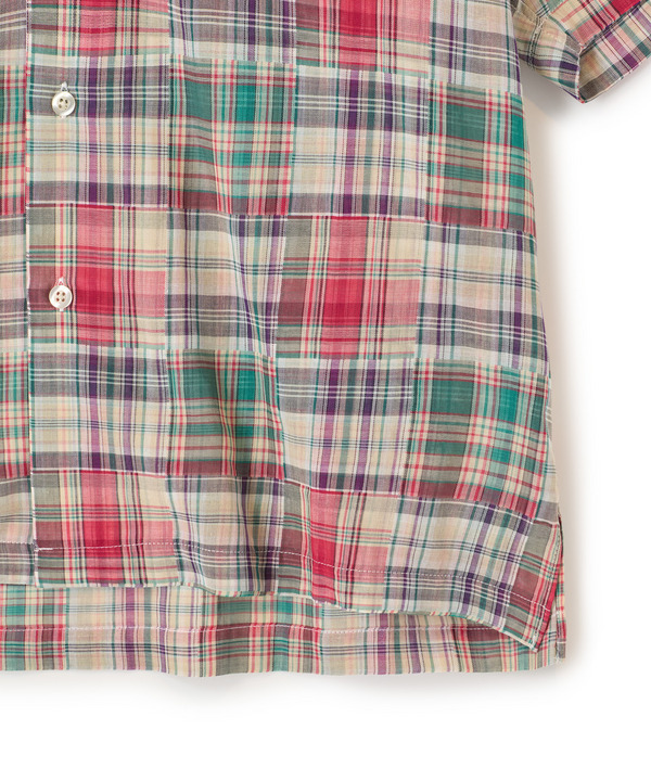 マドラスチェックダブルガーゼ半袖シャツ＜ハンドウォッシャブル・通気性＞ 詳細画像 12