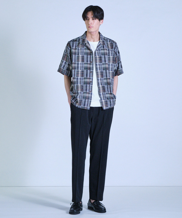 マドラスチェックダブルガーゼ半袖シャツ＜ハンドウォッシャブル・通気性＞ 詳細画像 7