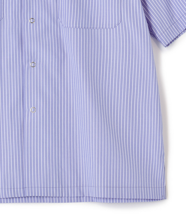 ポプリンストライプ半袖ワークシャツ 詳細画像 13