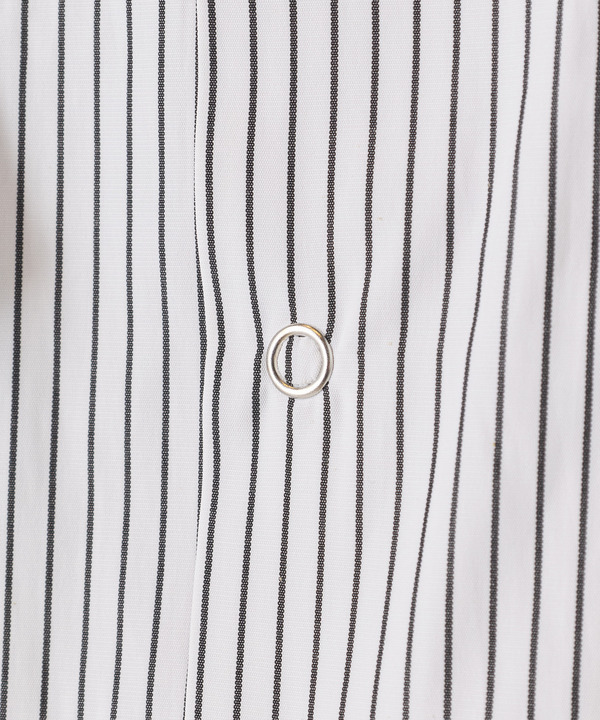 ポプリンストライプ半袖ワークシャツ 詳細画像 9