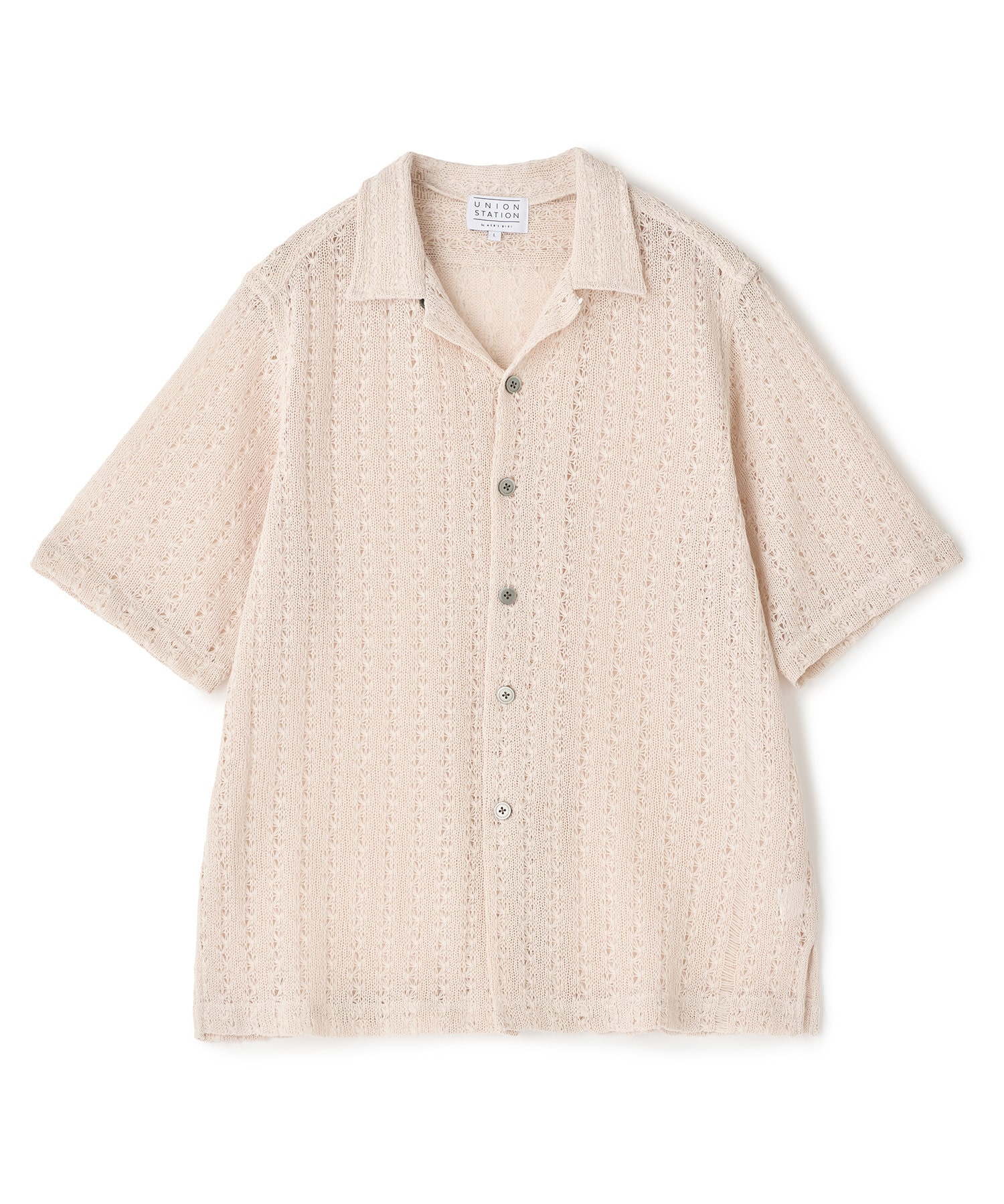 美品　L'Appartement Grosgrain Big シャツ　カーキ レースライクオープンカラーシャツ｜メンズファッション通販 MEN'S