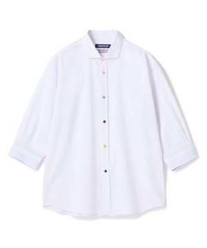 【COOLMAX】フレンチリネン7分袖シャツ＜マシンウォッシャブル・通気性＞