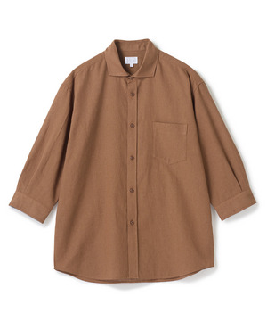 【COOLMAX】フレンチリネン7分袖シャツ＜マシンウォッシャブル・通気性＞