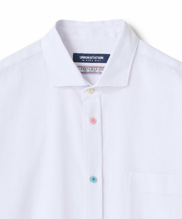 【COOLMAX】フレンチリネン7分袖シャツ＜マシンウォッシャブル・通気性＞ 詳細画像 25