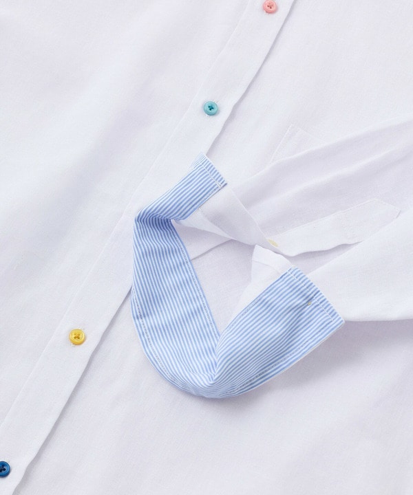 【COOLMAX】フレンチリネン7分袖シャツ＜マシンウォッシャブル・通気性＞ 詳細画像 26