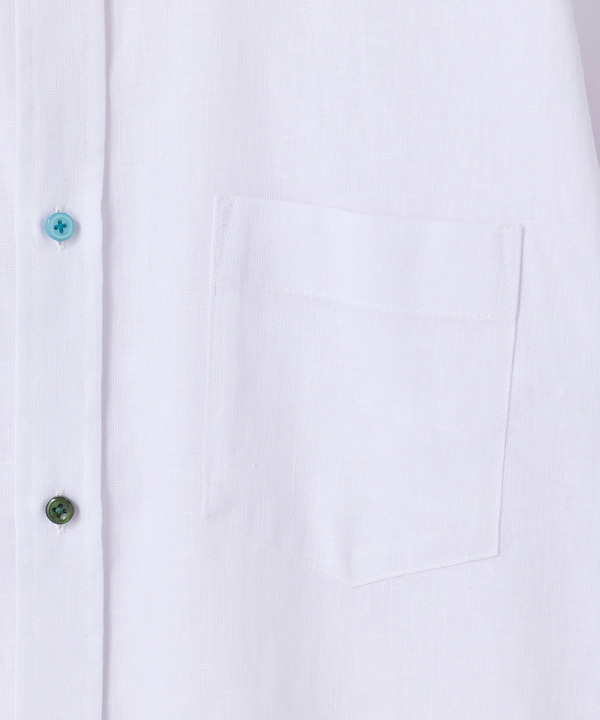 【COOLMAX】フレンチリネン7分袖シャツ＜マシンウォッシャブル・通気性＞ 詳細画像 28