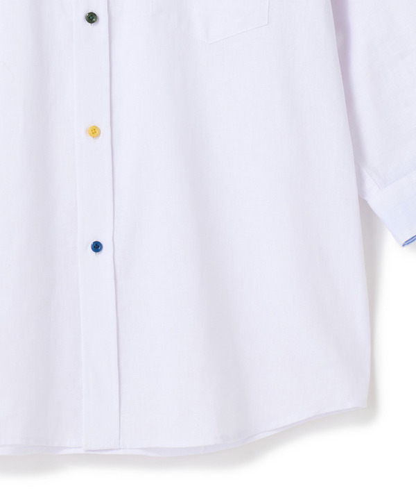 【COOLMAX】フレンチリネン7分袖シャツ＜マシンウォッシャブル・通気性＞ 詳細画像 32
