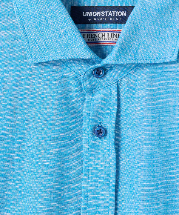 【COOLMAX】フレンチリネン7分袖シャツ＜マシンウォッシャブル・通気性＞ 詳細画像 34