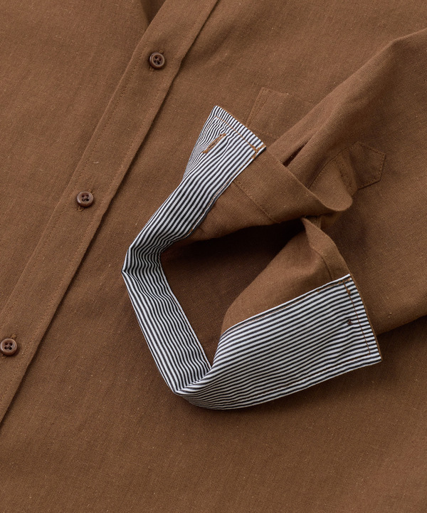 【COOLMAX】フレンチリネン7分袖シャツ＜マシンウォッシャブル・通気性＞ 詳細画像 43