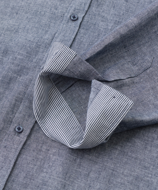 【COOLMAX】フレンチリネン7分袖シャツ＜マシンウォッシャブル・通気性＞ 詳細画像 45