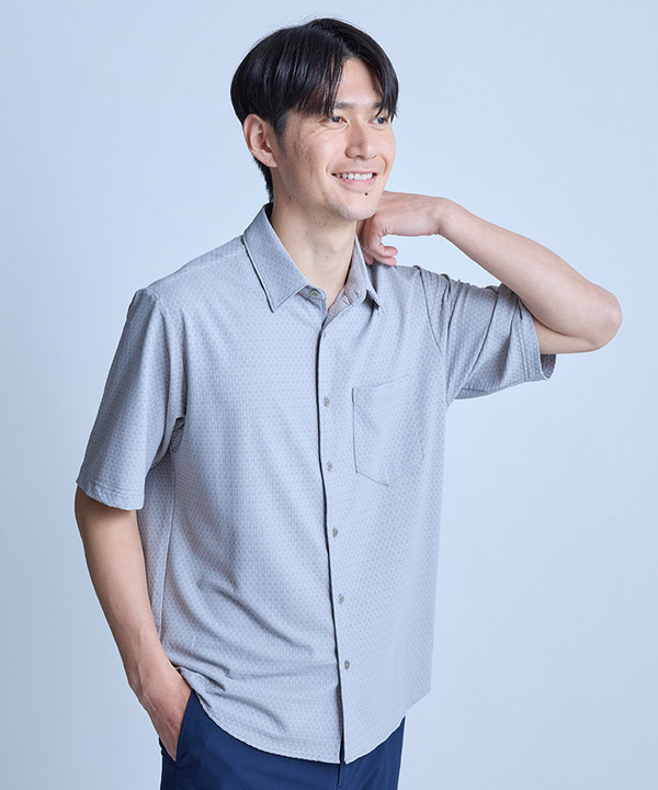 ストレッチナイロンリンクス半袖シャツ 詳細画像 1