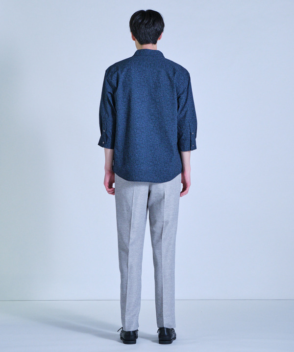 プリントシアサッカークロップドスリーブシャツ 詳細画像 17