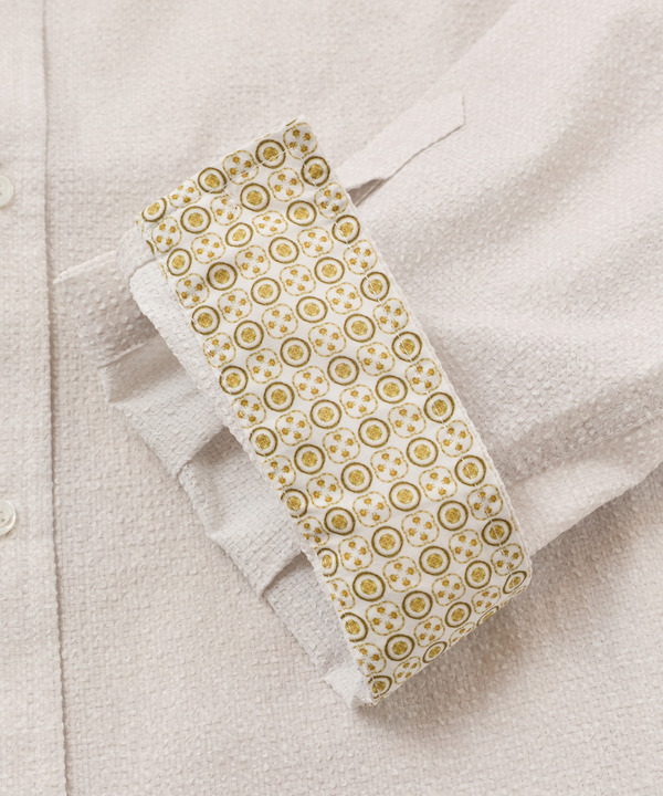 プリントシアサッカークロップドスリーブシャツ 詳細画像 22