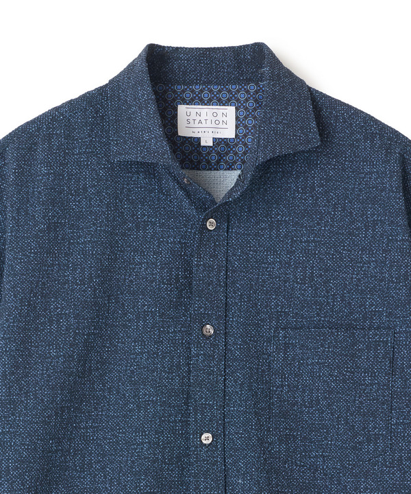 プリントシアサッカークロップドスリーブシャツ 詳細画像 31