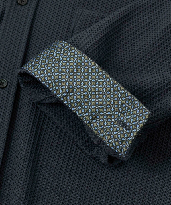 ハニカムジャージー七分袖シャツ<ストレッチ・ハンドウォッシャブル> 詳細画像 18