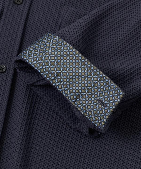 ハニカムジャージー七分袖シャツ<ストレッチ・ハンドウォッシャブル> 詳細画像 19