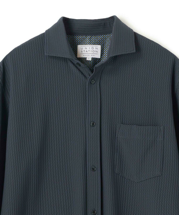 ハニカムジャージー七分袖シャツ<ストレッチ・ハンドウォッシャブル> 詳細画像 21