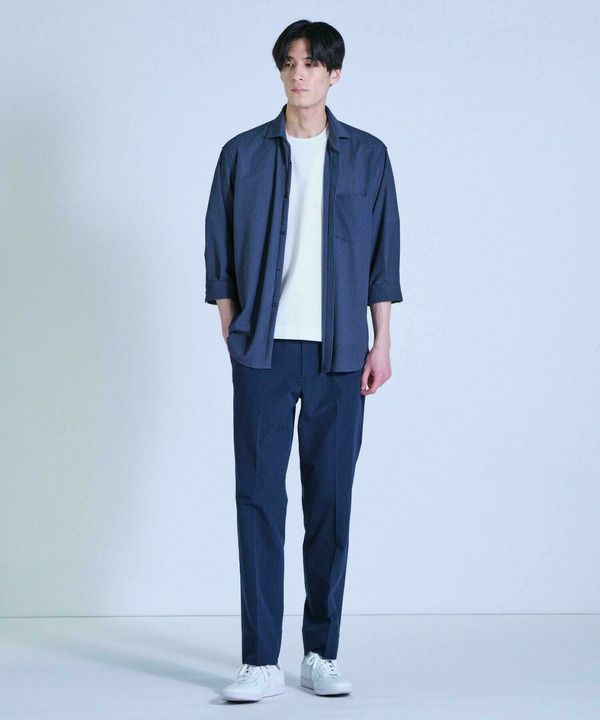 ハニカムジャージー七分袖シャツ<ストレッチ・ハンドウォッシャブル> 詳細画像 8