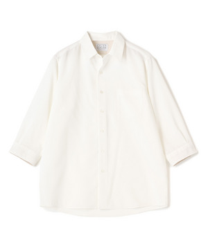 リネンライククロップドスリーブシャツ＜ハンドウォッシャブル＞