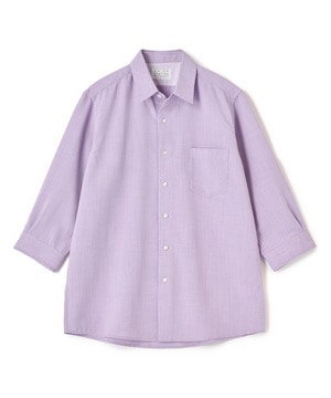 リネンライククロップドスリーブシャツ＜ハンドウォッシャブル＞