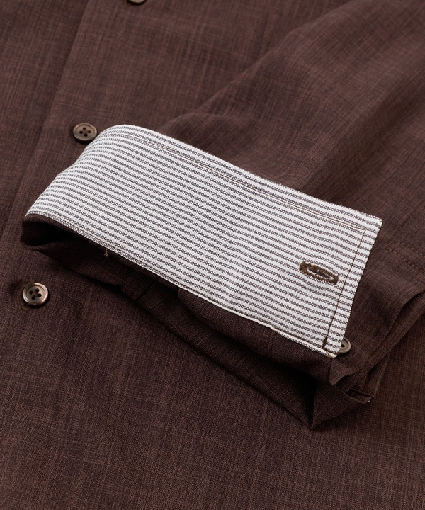 リネンライククロップドスリーブシャツ＜ハンドウォッシャブル＞ 詳細画像 20