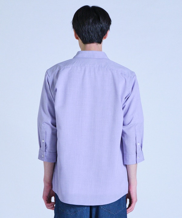 リネンライククロップドスリーブシャツ＜ハンドウォッシャブル＞ 詳細画像 9