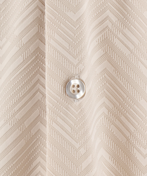 ヘリンボンジャージーオープンカラー半袖シャツ 詳細画像 12