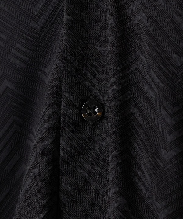 ヘリンボンジャージーオープンカラー半袖シャツ 詳細画像 14