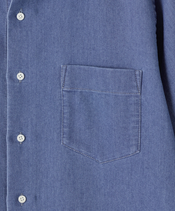 メッシュデニムクロップドスリーブシャツ＜ストレッチ・ハンドウォッシャブル・通気性＞ 詳細画像 16