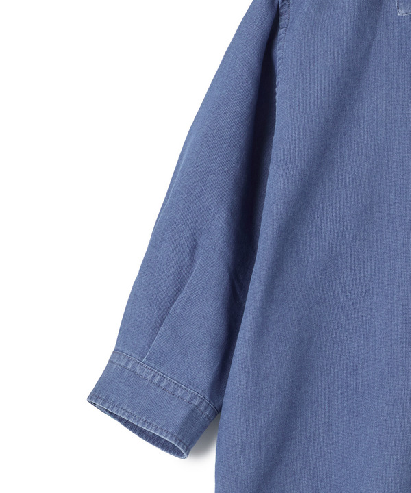 メッシュデニムクロップドスリーブシャツ＜ストレッチ・ハンドウォッシャブル・通気性＞ 詳細画像 19