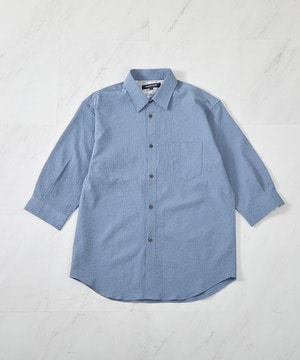 ストレッチワッシャー七分袖シャツ＜ハンドウォッシャブル・UVカット・抗菌＞