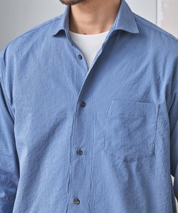 ストレッチワッシャー七分袖シャツ＜ハンドウォッシャブル・UVカット・抗菌＞ 詳細画像 10