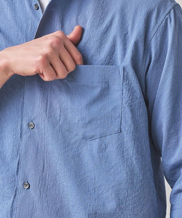 ストレッチワッシャー七分袖シャツ＜ハンドウォッシャブル・UVカット・抗菌＞ 詳細画像 11