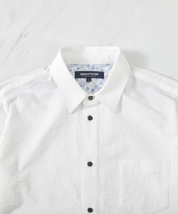 ストレッチワッシャー七分袖シャツ＜ハンドウォッシャブル・UVカット・抗菌＞ 詳細画像 13