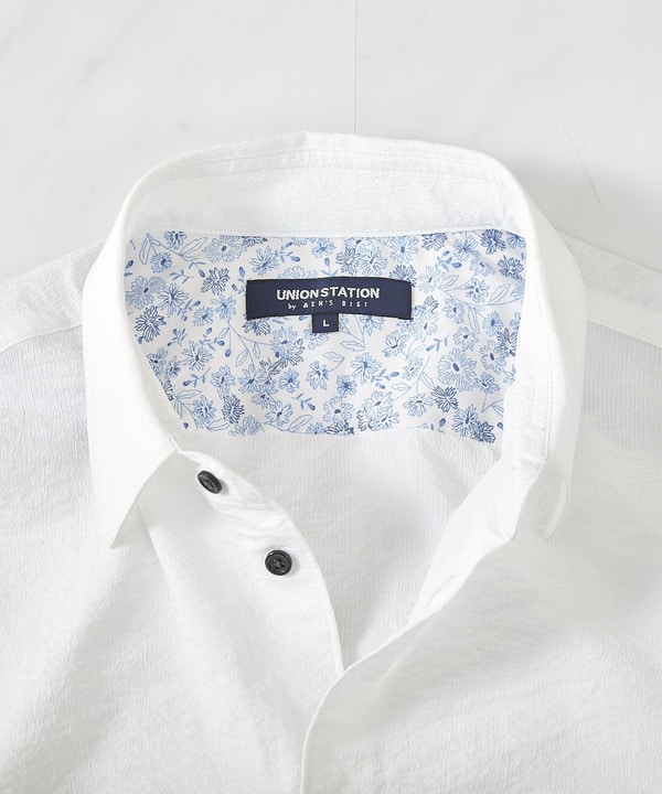 ストレッチワッシャー七分袖シャツ＜ハンドウォッシャブル・UVカット・抗菌＞ 詳細画像 14