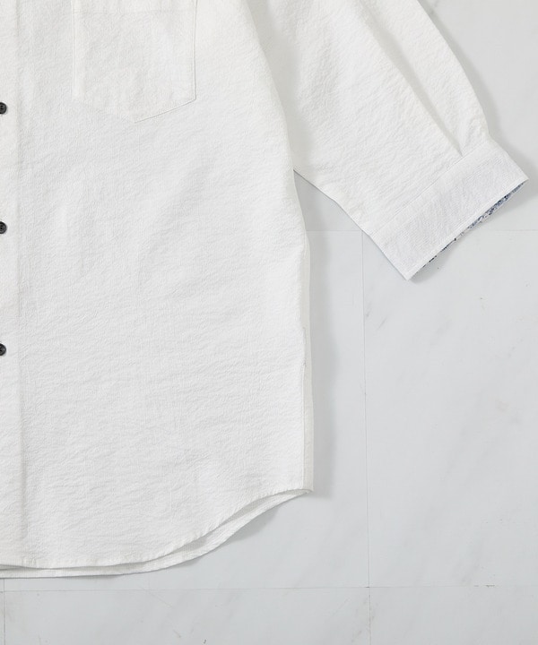 ストレッチワッシャー七分袖シャツ＜ハンドウォッシャブル・UVカット・抗菌＞ 詳細画像 16