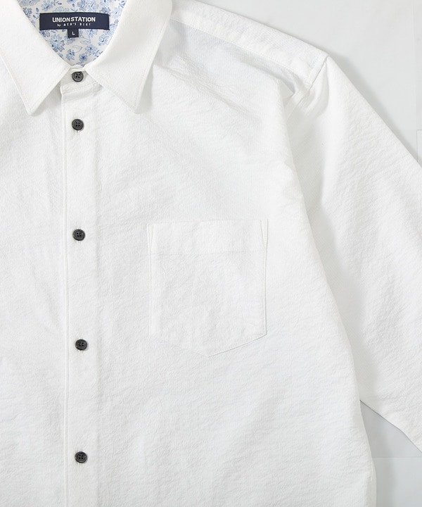 ストレッチワッシャー七分袖シャツ＜ハンドウォッシャブル・UVカット・抗菌＞ 詳細画像 17