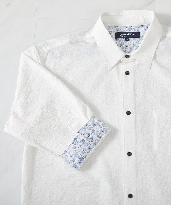 ストレッチワッシャー七分袖シャツ＜ハンドウォッシャブル・UVカット・抗菌＞ 詳細画像 19